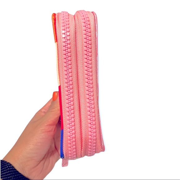 Chunky Rainbow Zip Around Wallet/Clutch - Picture 7 of 7